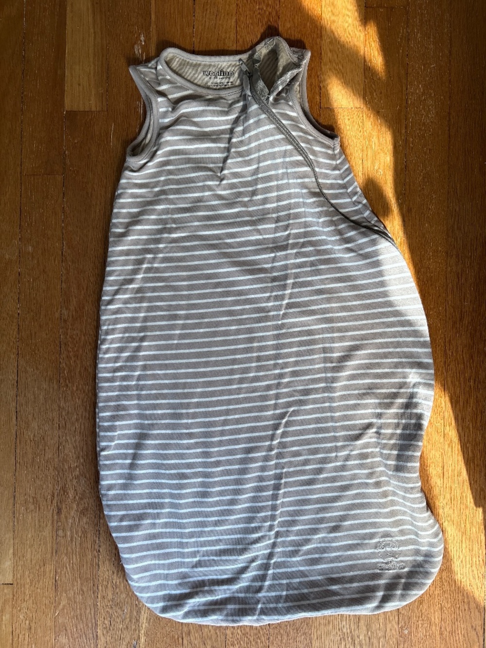 Woolino Cream & White Striped 6-18 month Sleep Sack
